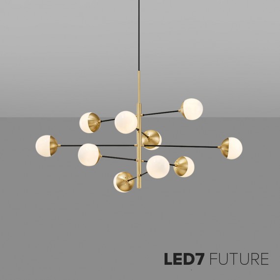 Loft Industry Modern - Balls Network Chandelier